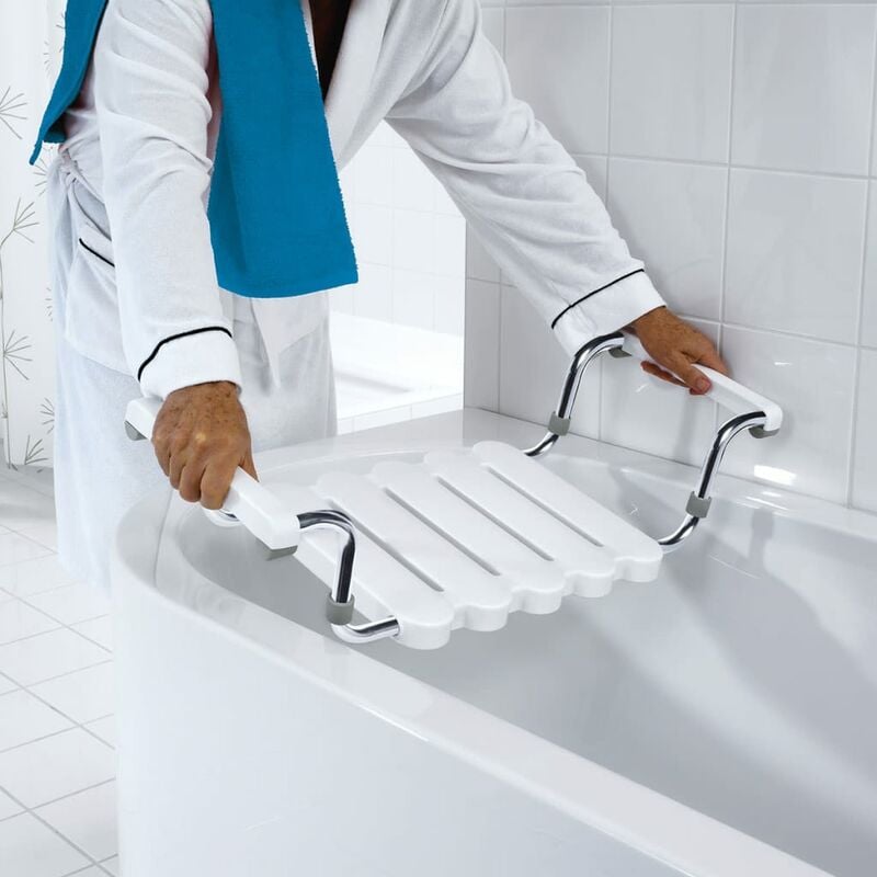 

Asiento para bañera con estructura pulida blanco A0040011 - Blanco - Ridder