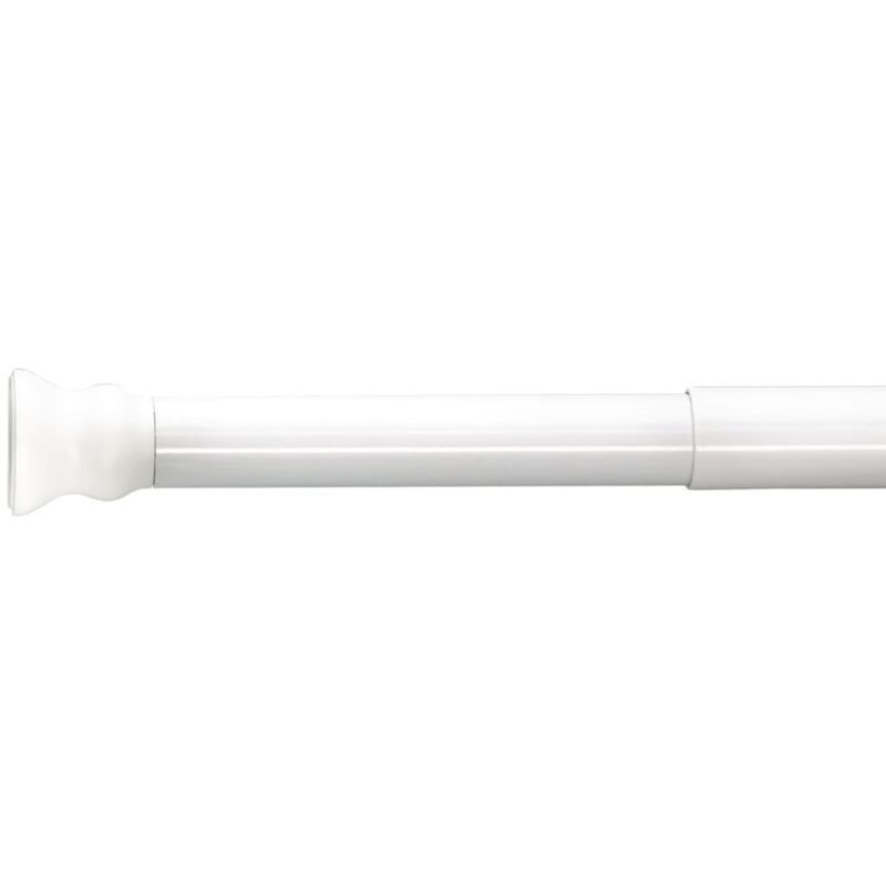 

RIDDER Barra telescópica para cortina de ducha 110-185 cm blanca 55201 - Blanco
