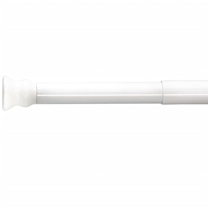 

Barra telescópica para cortina de ducha 70-115 cm blanca 55101 - Blanco - Ridder