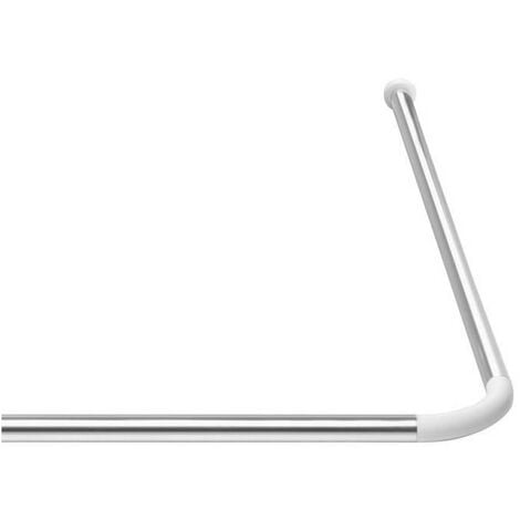 RIDDER Barre de douche d'angle universelle - 20 mm ø - Aluminium brillant