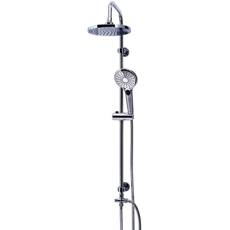Jeu de douche et pomme de douche massante Bahamas chromé 91440 Ridder