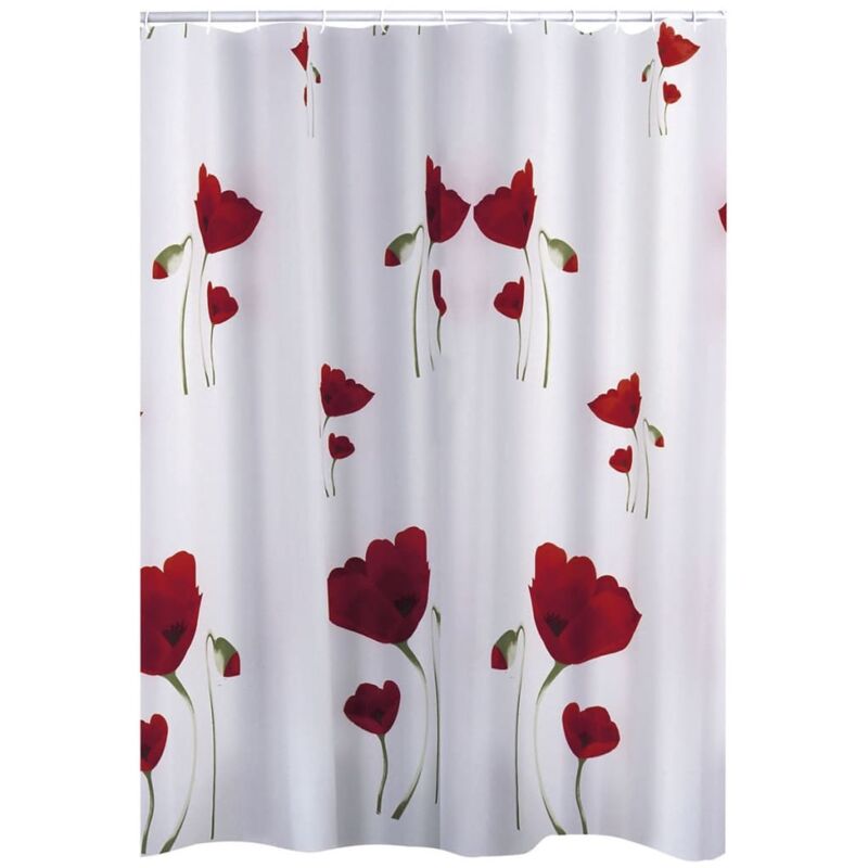 

Cortina de ducha Mohn 180x200 cm - Rojo - Ridder
