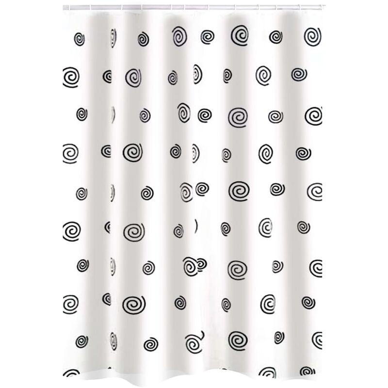 

RIDDER Cortina de ducha Snail textil - Negro