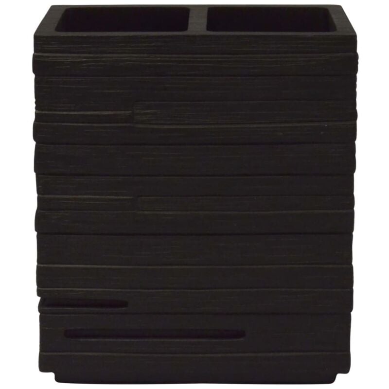 

Portacepillos de dientes Brick negro - Negro - Ridder