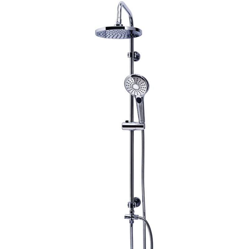 Rainshower Set with Massaging Showerhead Bahamas Chrome 91440 Ridder Silver