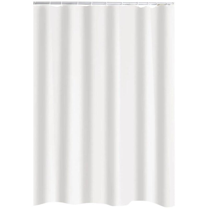 Shower Curtain Madison 180x200 cm - White - Ridder