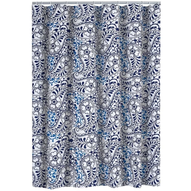 Shower Curtain Oriental 180x200 cm - Blue - Ridder