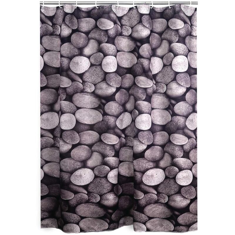 Shower Curtain Piedras Textile - Multicolour - Ridder