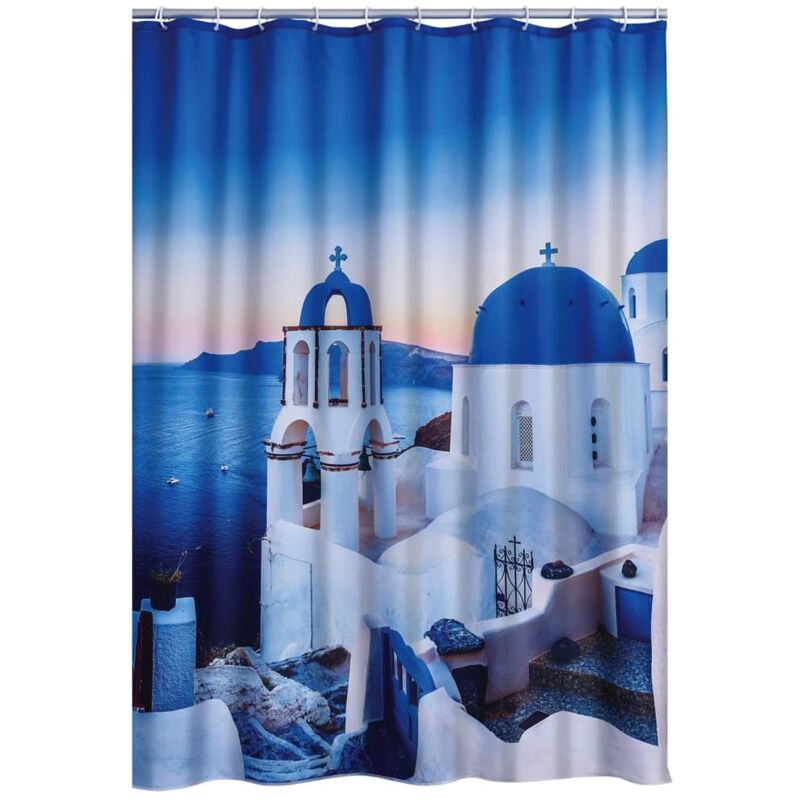 Shower Curtain Santorini 180x200 cm - Multicolour - Ridder