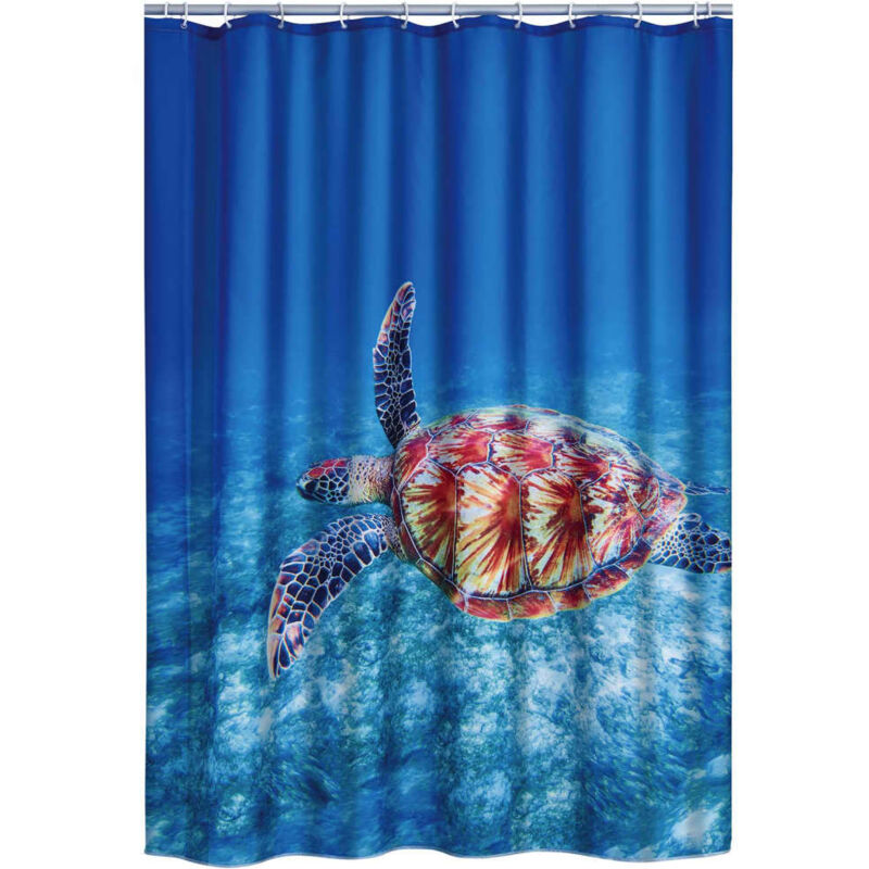 Shower Curtain Turtle 180x200 cm - Multicolour - Ridder