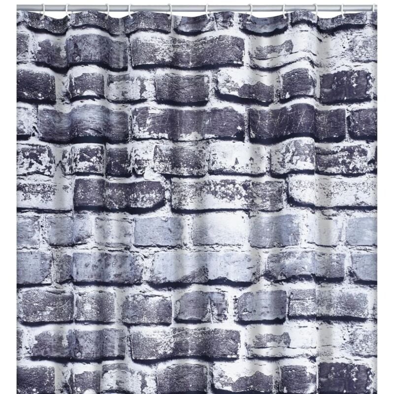 Shower Curtain Wall 180x200 cm - Grey - Ridder