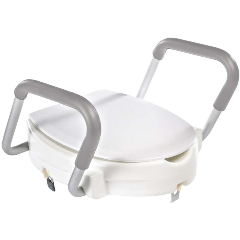 Ridder - Sapho Abattants wc Abattant wc surélevé 100 mm, avec barres d'appui, blanc A0072001