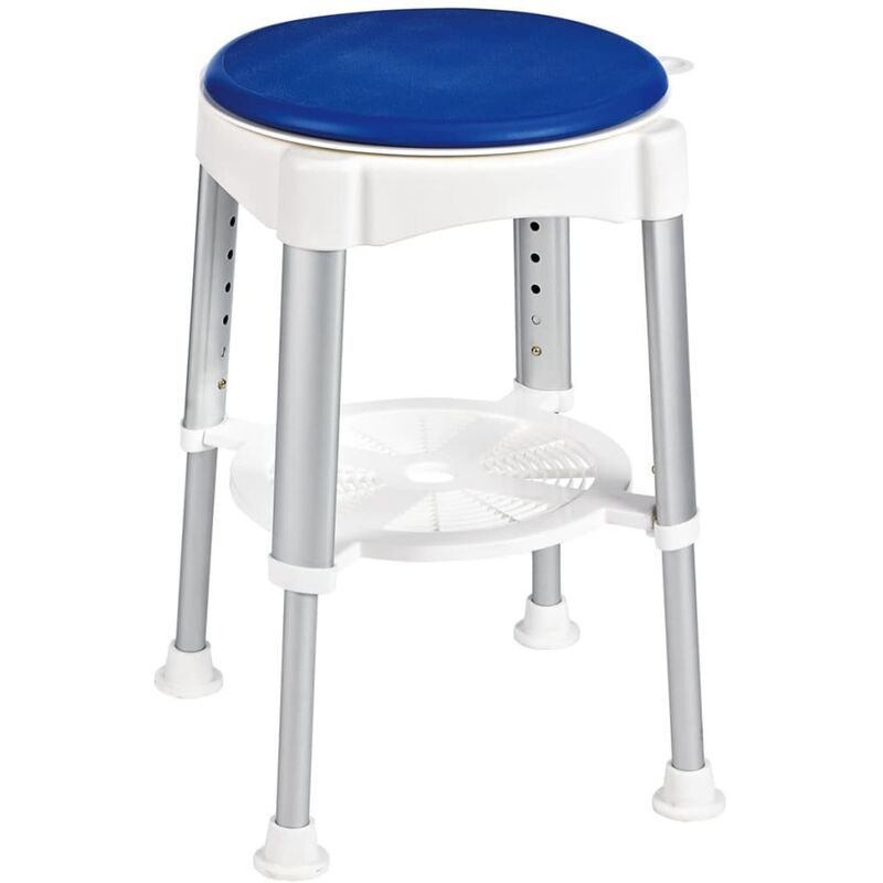 

Taburete de baño giratorio azul 150 kg A0050401 - Azul - Ridder