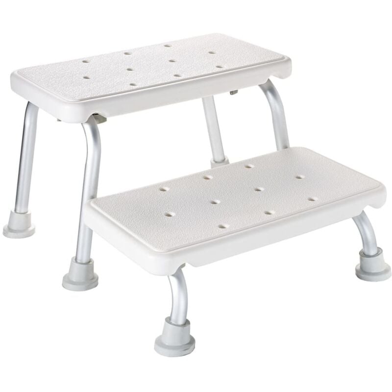 

RIDDER Taburete escalera de dos peldaños 150 kg A0102001 - Blanco