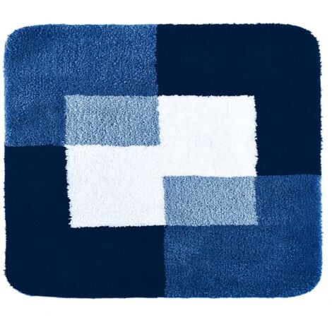 RIDDER Tapis de salle de bains Coins 55 x 50 cm Bleu 7103803