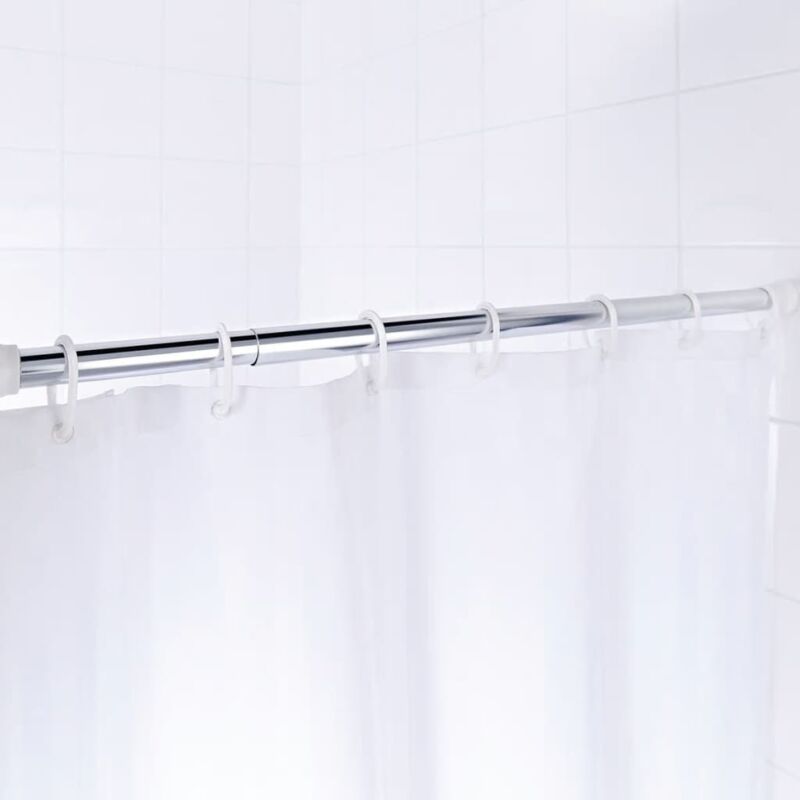 Ridder Telescopic Shower Curtain Rod 110 185 Cm Chrome 55200
