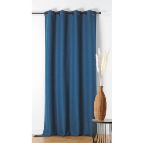 Rideau 100% occultant 135x260cm "Indiana" - 135x260cm - Bleu marine