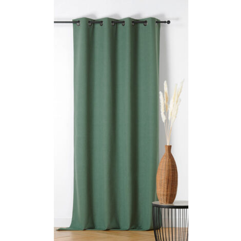Rideau 100% occultant 135x260cm "Indiana" - 135x260cm - Vert kaki