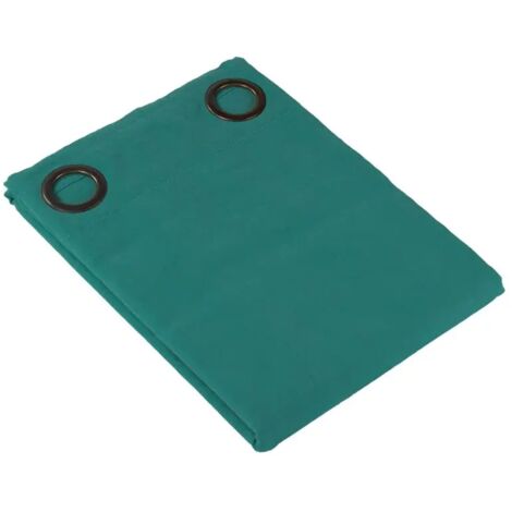 Rideau 140 x 250 cm en tissu turquoise avec 8 œillets - CELESTIA 4527