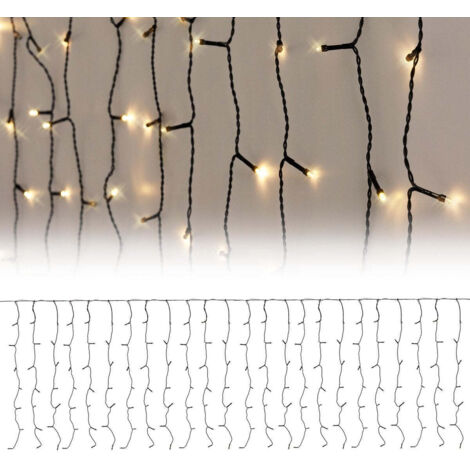 Rideau 189 leds flash warm blanc 2x0,7m.