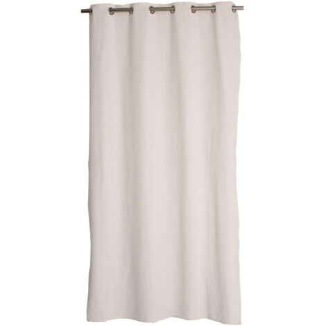 Rideau 8 oeillets 135 X 240 cm DUNE coton recyclé coloris ECRU