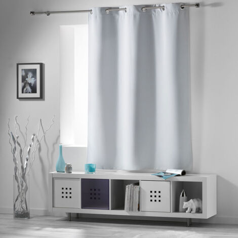 Rideau Occultant Radiateur Petite Hauteur Bleu Turquoise 140 x 180 cm