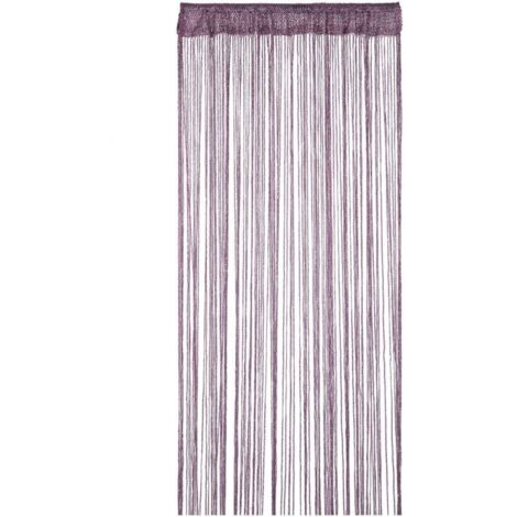 Rideau à Franges Paillette 90x200 cm Violet Foncé, Rideau Moustiquaire pour Porte, Fenêtre, Décoration de Maison et Événements