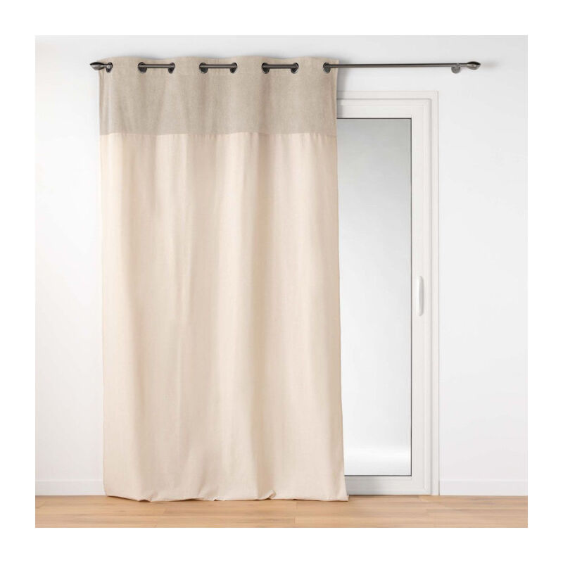 Rideau à Œillets Bouclette "Tessa" 140x240cm Beige