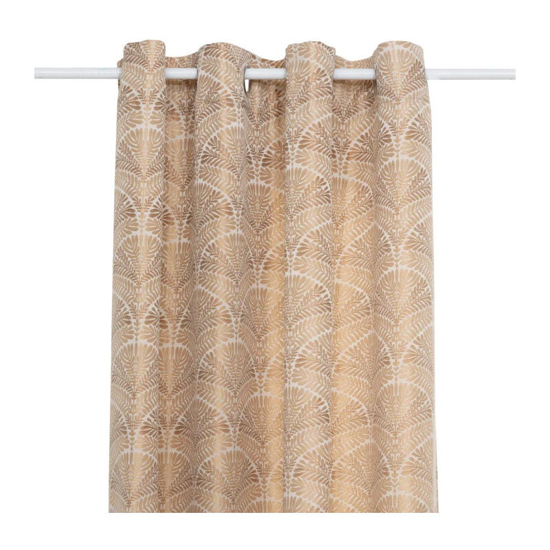Rideau à Œillets Jacquard 'Mizani' 135x260cm Ocre