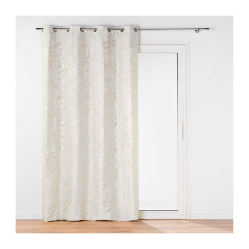 Rideau à Œillets Velours 'Marius' 140x260cm Beige