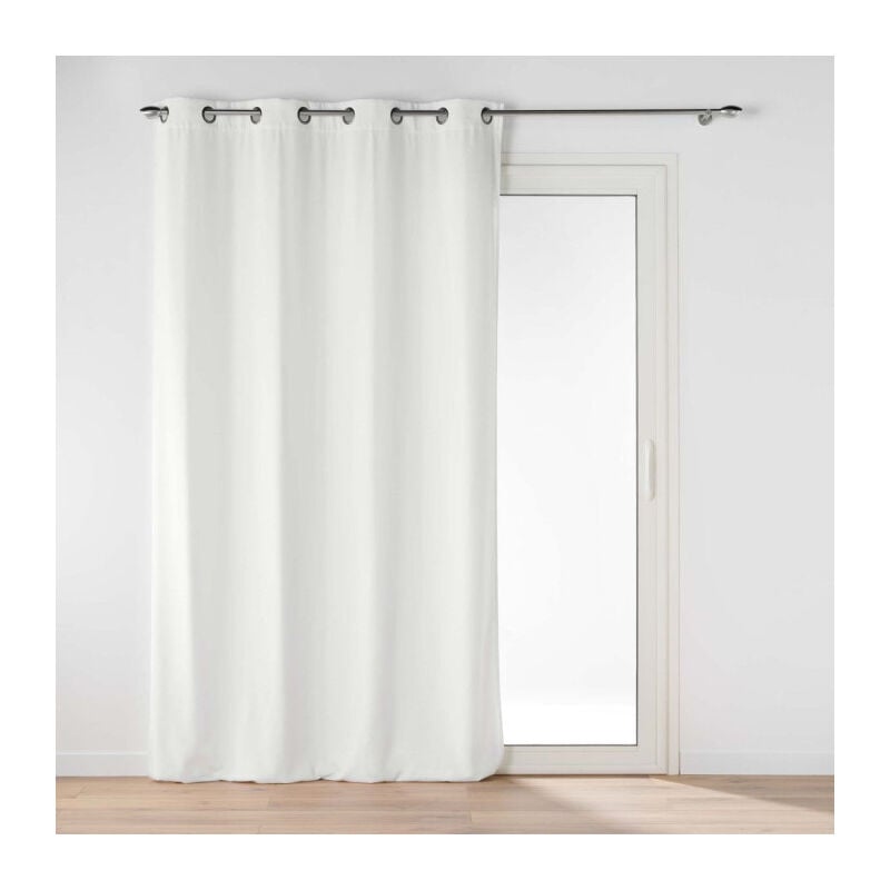 Rideau à Œillets Velours 'Novana' 135x260cm Blanc