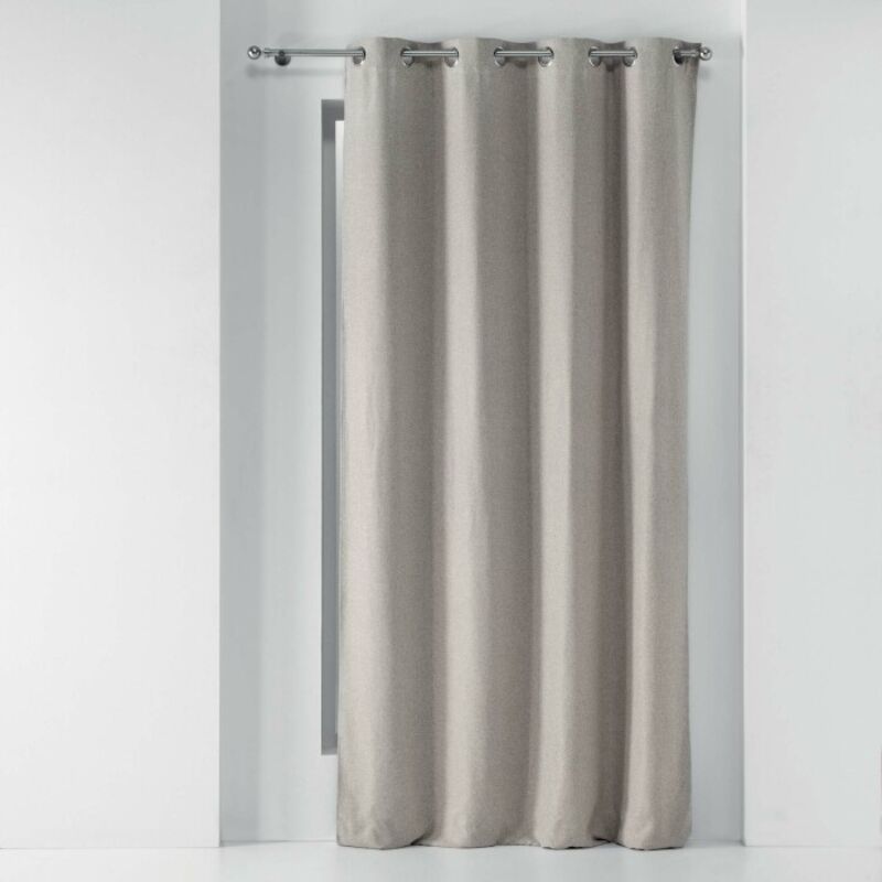 Rideau a oeillets 135 x 240 cm occultant chambray uni chinea Lin