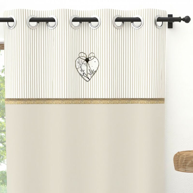 Rideau à oeillets 135x250 cm aimee, par Soleil d'Ocre