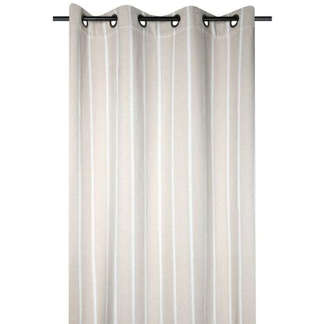 Rideau à œillets 135x260 cm St Trop blanc coton