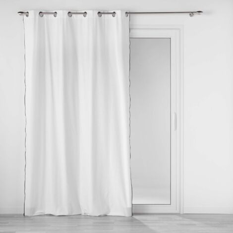 Rideau à oeillets 140 x 240 cm coton recyclé Mistraline Blanc