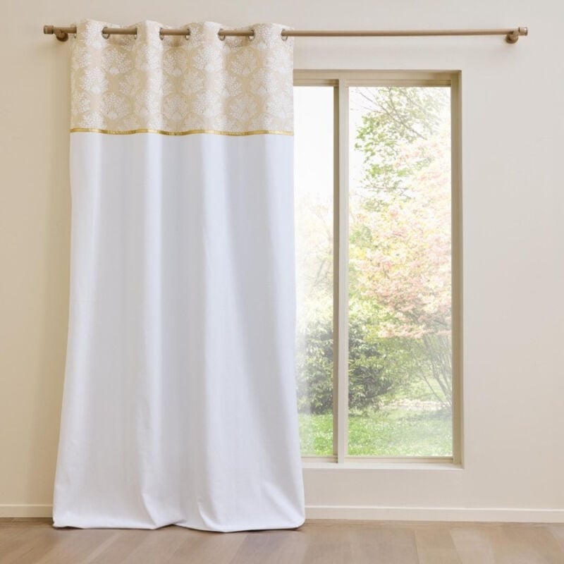 Rideau avec bande métallisée 140x240cm 'Majestia' - 140x240cm - Doré