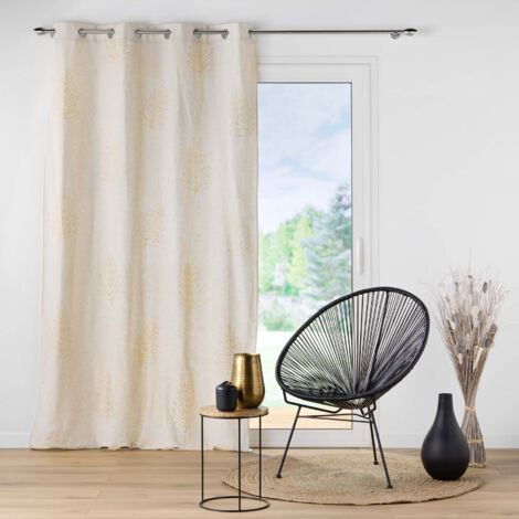 Rideau a oeillets 140 x 240 cm polyester et lin Venus