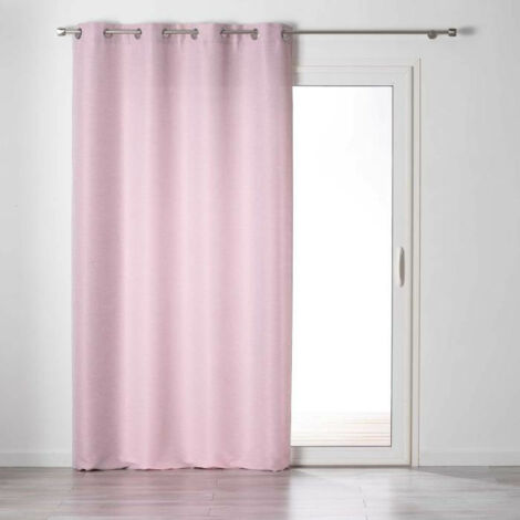 Rideau à œillets 140 x 240 cm – Tamisant Chambray Glory Dragée