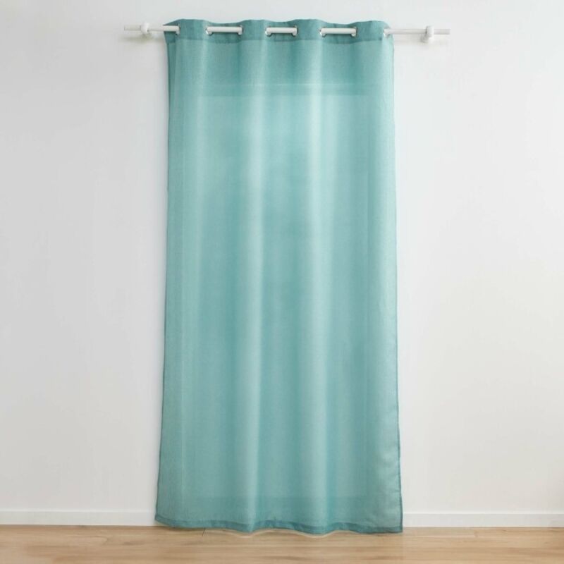Rideau a oeillets 140 x 260 cm polyester + fils métallisés Zeline Sauge