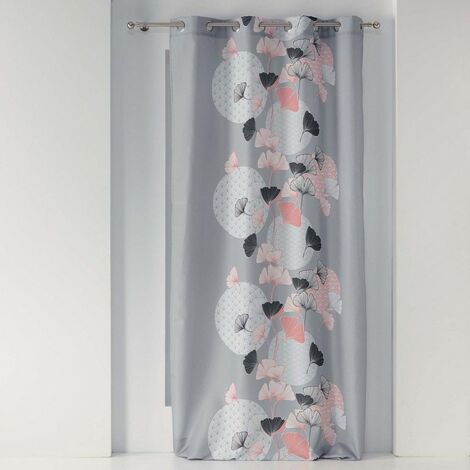 Rideau à œillets 140x260 Eden blush gris
