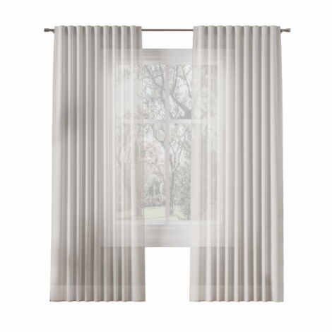 Rideau à œillets 145x300 Basic uni blanc