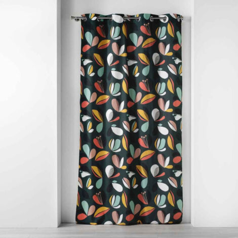 Rideau à Œillets Imprimé "Panaflore" 140x240cm Vert