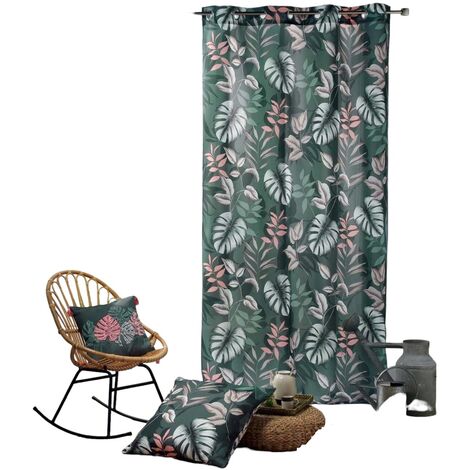 Rideau a oeillets Jardin d'interieur kaki