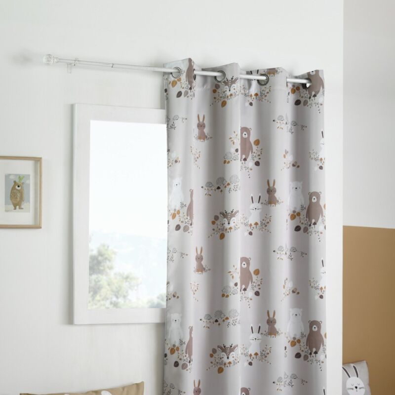 Rideau à œillets occultant 135x260 cm gabin