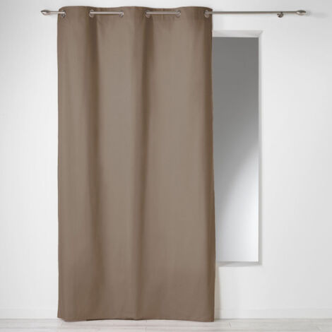 Rideau à Oeillets "Panama" 140x240cm Noisette