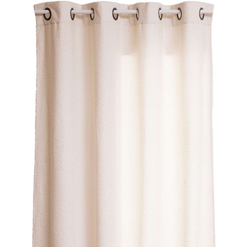 Rideau à œillets Snowy - Bouclette unie