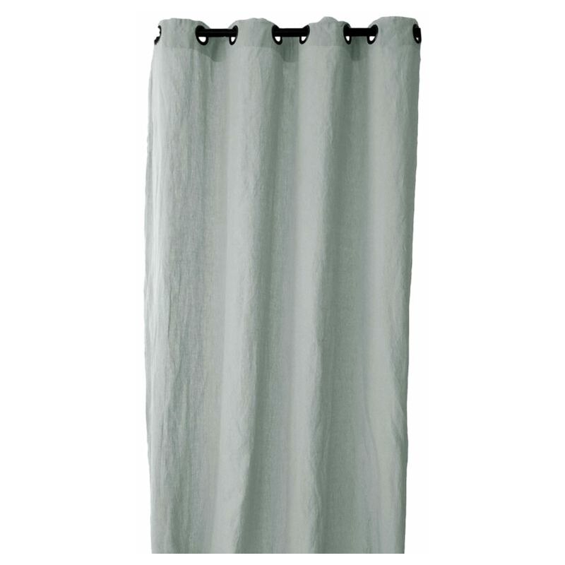 Vent Du Sud - Rideau à œillets 'Sonate' 140 x 280 cm 100% Lin lavé Lichen