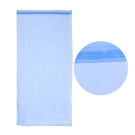 Rideau à œillets transparent pour chambre ou balcon, traitement de fenêtre en bleu foncé