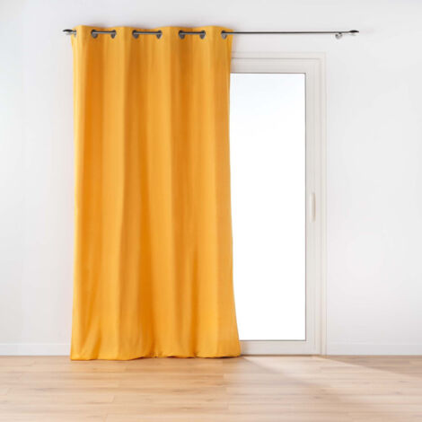 Rideau à Œillets "Twily" 135x260cm Jaune