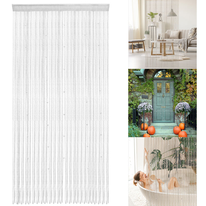 Rideau à perles pour porte Room Divide Rideau à perles pour porte 1x2m Décoration de la maison - Ineasicer